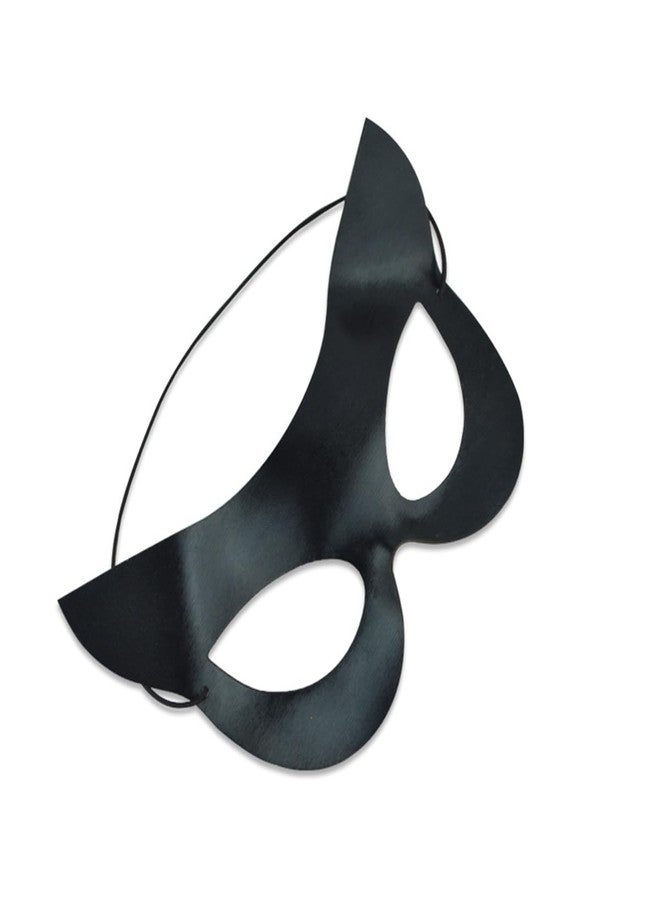 NAOPSY Black Cat Halloween Werecat Mask - Half Face Cat Eye Mask Accessories with Ears for Girls & Women - Image 2